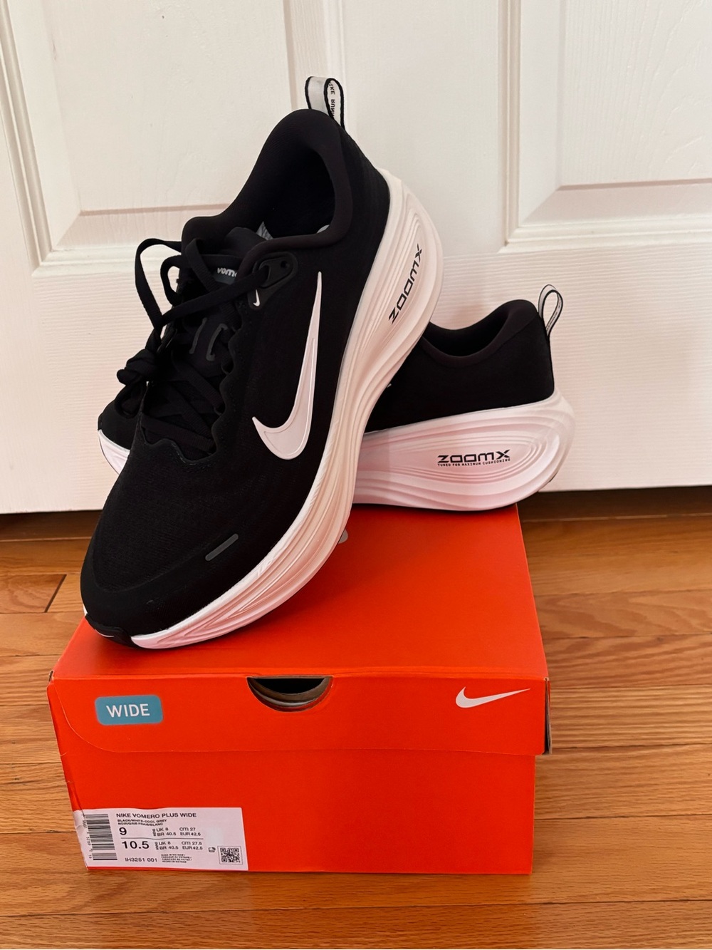 Nike Black & White ZoomX Foam Running Shoes
